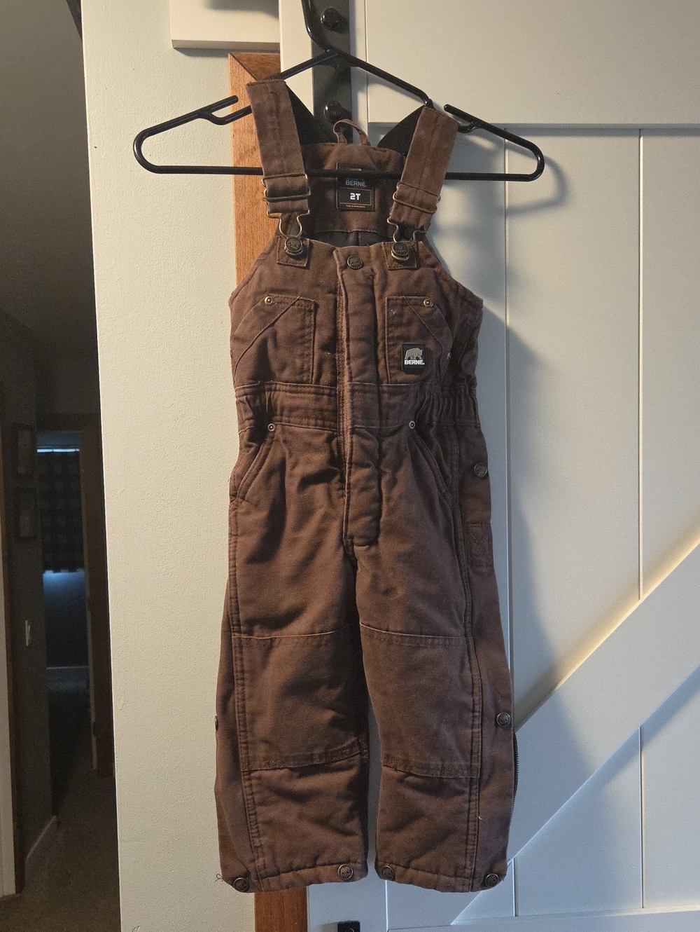 Berne Toddler Brown Insulated Overalls - 2T